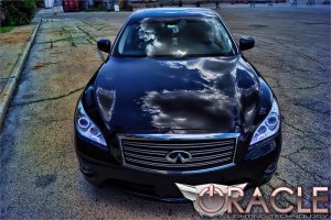 Infiniti M37 Headlight Halo Kit - ORACLE Lighting - LED - Red - `10-`13